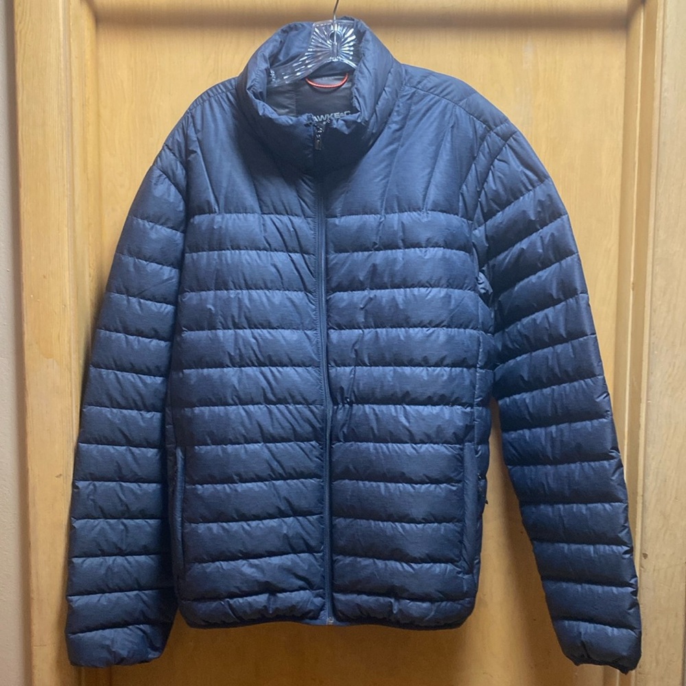 Hawke & Co dark navy ultra light down jacket. XL. BNWT.